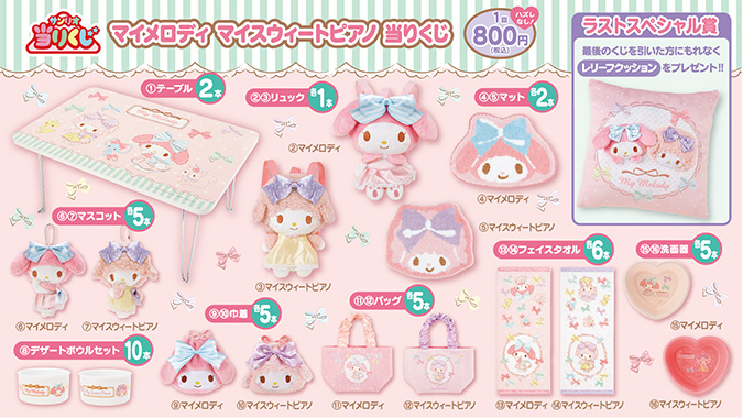 Sanrio Lottery My Melody and My Sweet Piano